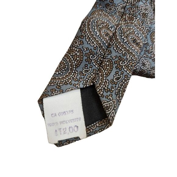 Lot of 3 Vintage Ties Corpcore 70s Paisley Striped - Picture 7 of 8